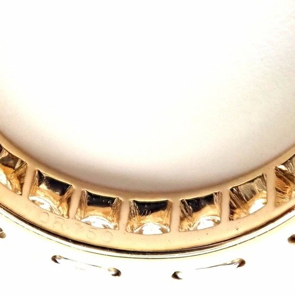 Rare! Vintage Authentic Cartier 18k Yellow Gold Diamond Eternity Band Stack Ring - Picture 6 of 11